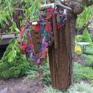 4 piece Platinum jacket, pants, shorts, top